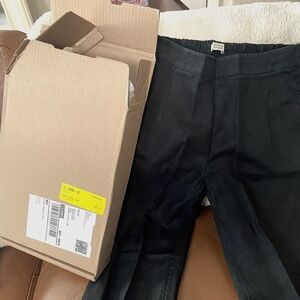 AYR Irish Linen Pants, "The Alfresco". Black, Size Small